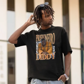 Camiseta Meme Diddy Prisioneiro Caso Polemica Zoeira Rapper