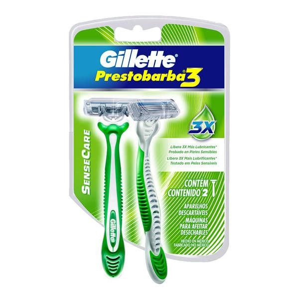 Aparelho Gillette Prestobarba 3 Sense Care C/2Un