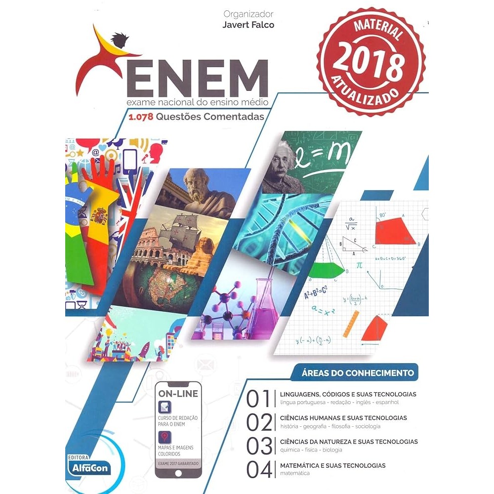 Enem - Exame Nacional do Ensino Médio autor Javert Falco Org. | Shopee ...
