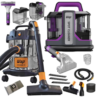 Kit Limpeza Wap Extratora Portátil Borrifa Esfrega e Extrai Sujeira Colchão Sofá E Aspirador Inox em Oferta na Shopee