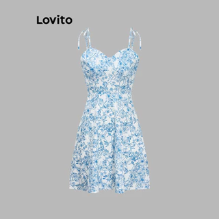 Lovito Vestido elegante com flores florais para mulheres L91AD240