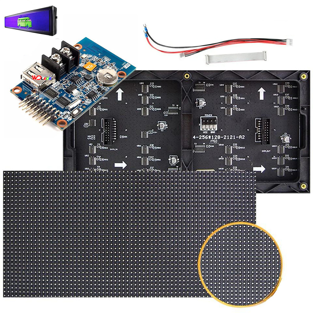 Modulo Painel P5 Indoor Hub75 Full Color 16x32cm + Placa Wf1 | Shopee ...