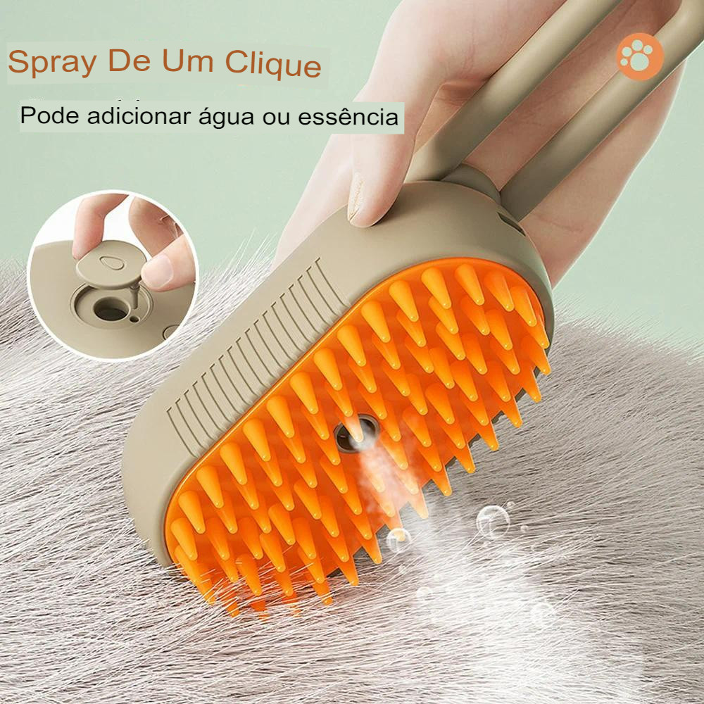 Escova A Vapor Para Gatos Cães 3 Em 1 Escovas Elétricas De Pelos Pentes De  Massagem Animais De Estimação Remoção hot | Shopee Brasil