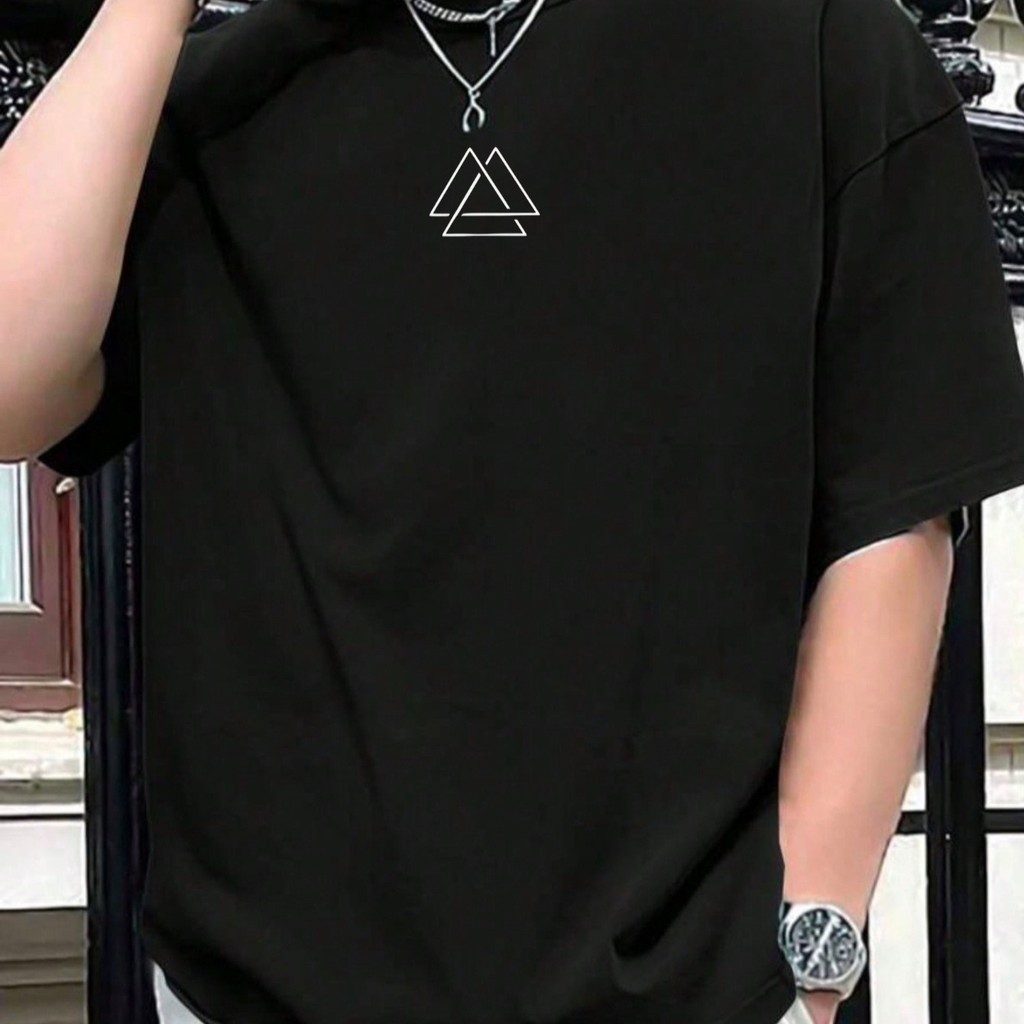 Camiseta Masculina Triangulo bco Camisa premium 100% algodão