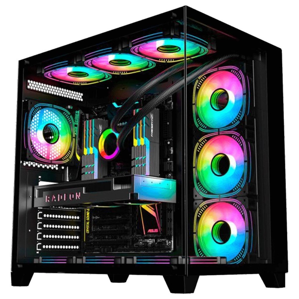 Gabinete Gamer K-MEX Ghost Shark, Aquario, Mid Tower, ATX | Shopee Brasil