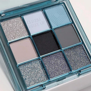 9 Paleta de Sombra Colorida Sombra Perolada Mate Perolada à prova d