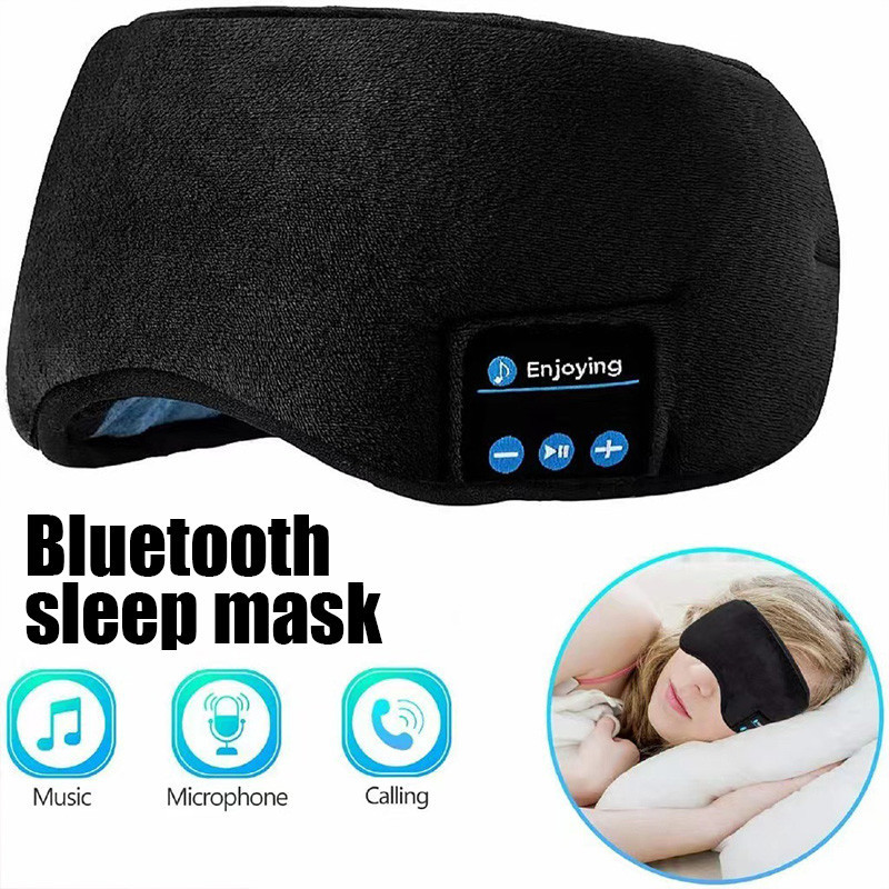 Máscara Para Dormir Com Música Bluetooth Esportiva A Cabeça Fone De Ouvido Sem Fio Yoga