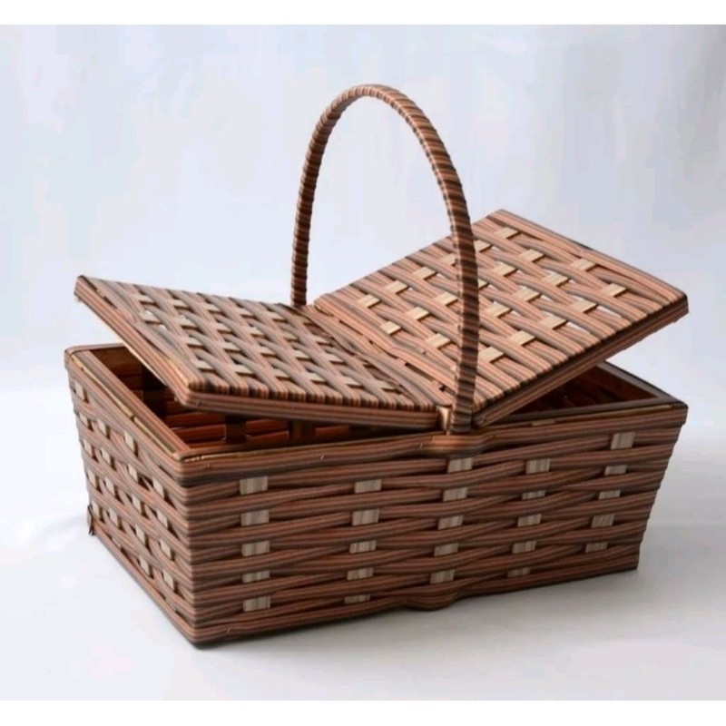 Cesta de Piquenique G Fibra Sintética 49x31x19
