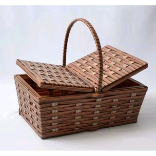 Cesta de Piquenique G Fibra Sintética 49x31x19