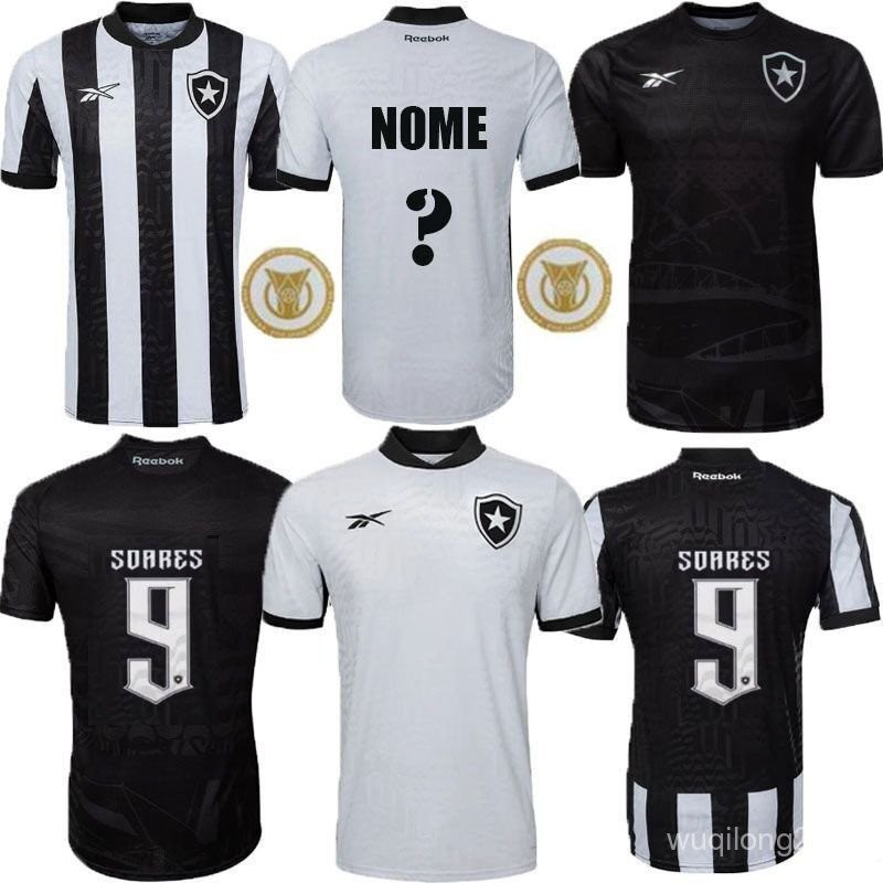 Botafogo 23/24 BTFG Preto Camisa De Futebol Jersey Para Homens Tailanders 1:1