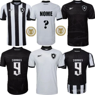 Botafogo 23/24 BTFG Preto Camisa De Futebol Jersey Para Homens Tailanders 1:1