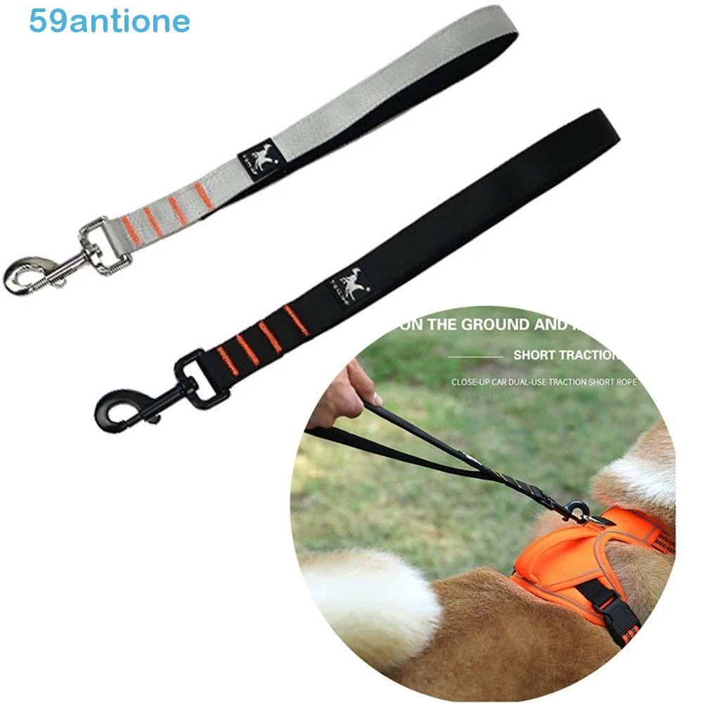 ANTIONE Trela Para Cães Com Curta De Nylon Treinamento Cinto De Segurança Carros