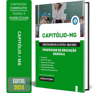 Apostila Prefeitura de Capitólio MG 2024 - Professor de Educação Básica A