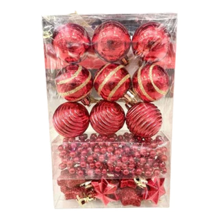 Kit De Enfeite Bolas Para Árvore De Natal 18 Peças