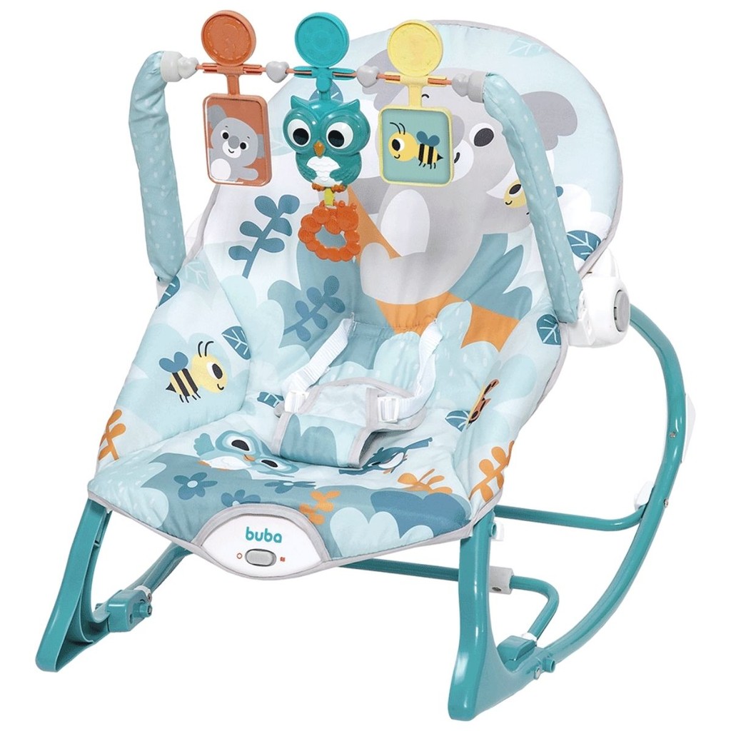 Cadeira de Balanço Bebê Vibratória Musical Floresta Buba | Shopee Brasil