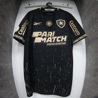 S-4XL nova Camisa Botafogo II preto Futebol personalizado patrocinador Camisa 7 Patch