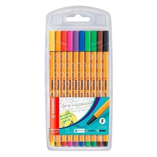 Caneta stabilo - point 88 - fine 0.4 - com 10 unidades