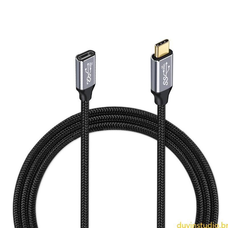 Extensor DUV Type C Extensão USB 100W Para Fêmea Linha Carregamento ...
