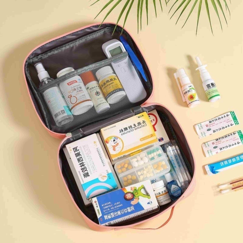 Bolsa de Remédios Grande Necessaire Organizadora de Primeiros Socorros para Viagens