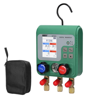 Manômetro Eletrônico Ar Condicionado Medidor De Flúor De Refrigerante Pressão De Vácuo Coletor Digital Para