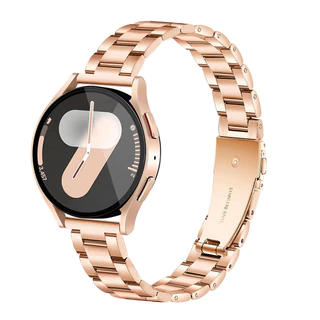 Pulseira De Metal Fino De 20mm Para Samsung Galaxy Watch 7 6 5 pro 4 40mm 44mm 45mm 4 6 Clássico 43mm 47mm 42mm 46mm