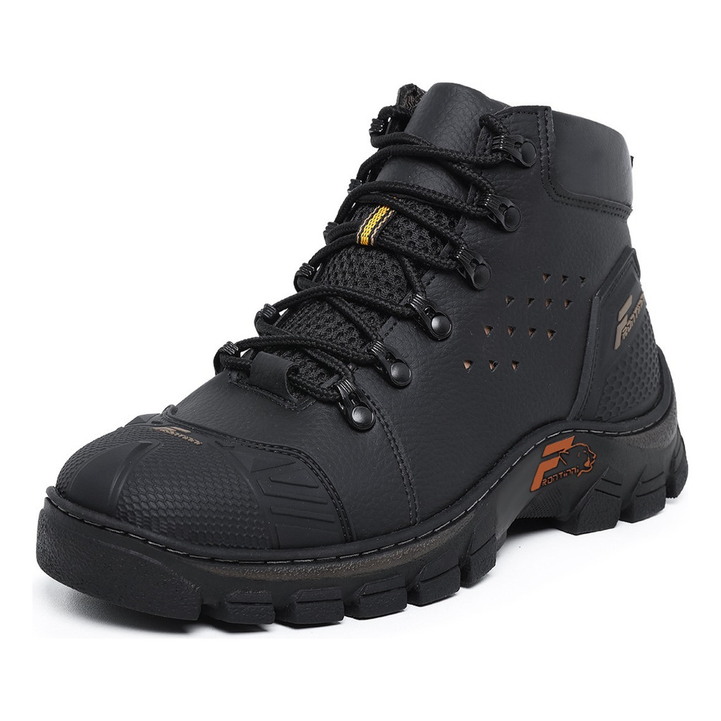 Bota Masculina Bico Pvc Coturno Trabalho Botina Segurança