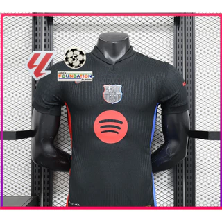24/25 BA Longe Preto Jogador Futebol Camisa Versão Alta Qualidade Manga Curta T-shirt dos homens