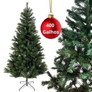 Árvore de Natal 150 cm 400 Galhos Super Cheia Grande Luxo