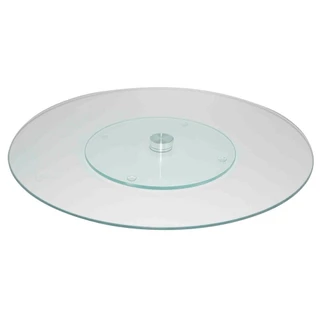 Tábua para Frios Giratória de Vidro Transparente 30CM em Oferta na Shopee