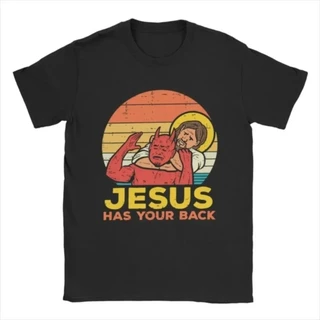 Camiseta Jesus tem sua volta jiu jitsu retro cristão camisa Unissex vintage manga curta Blusa