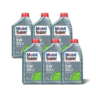 6 Litros Óleo Lubrificante Mobil Super 5w30 Sintético API SP