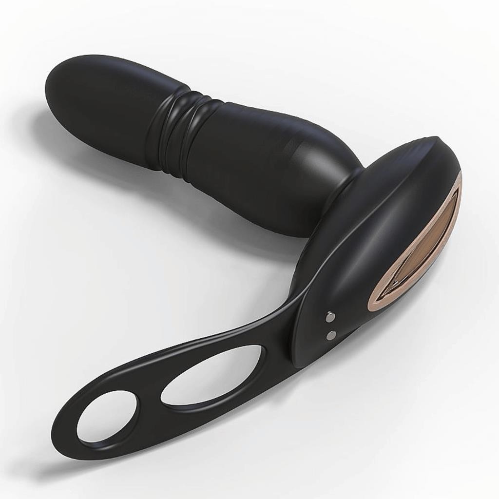 Vibrador Vai Vem Masturbador Masculino Próstata Anel Peniano