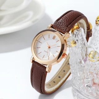 Relógio de Quartzo Fashion Small Dial Ladies Watch Cinto Casual