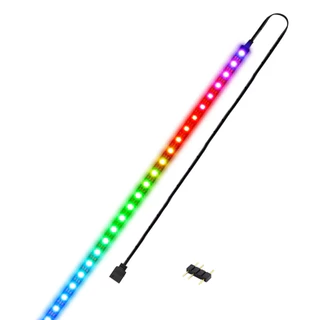 Fita de LED ARGB Gabinete Placa Mãe 5v 3 Pinos 500mm 30 LEDs