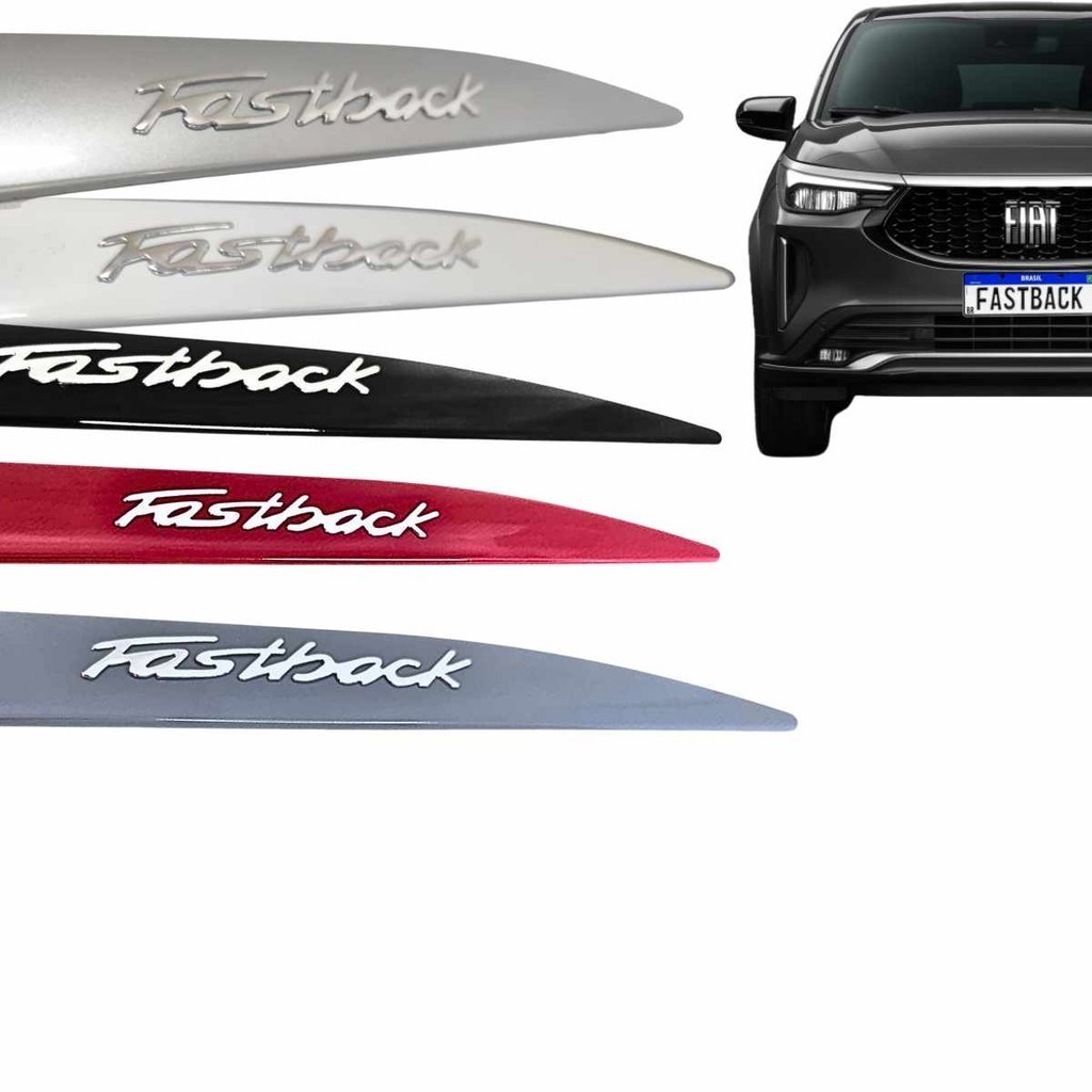 Friso Lateral Fiat Fastback nome Alto Relevo cores original