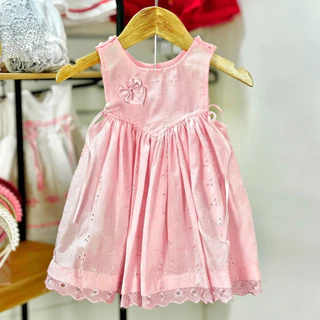 Vestido Princesa Bata Infantil Laise Sem Manga Algodão Para Bebê Empório Da Roupa