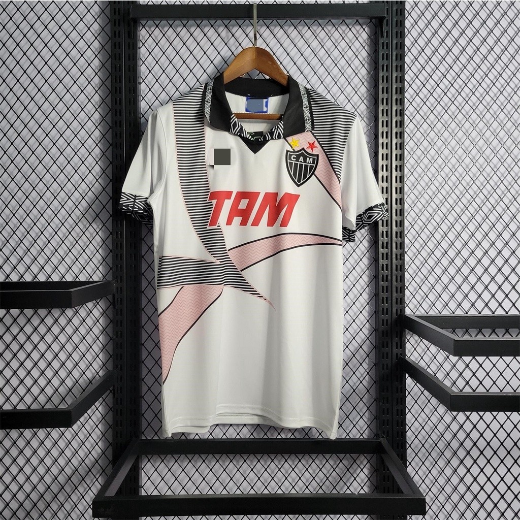 Camisa Retro POLO Branco Longe Retro 1995-96 Temporada Atl Mineiro IJKZ