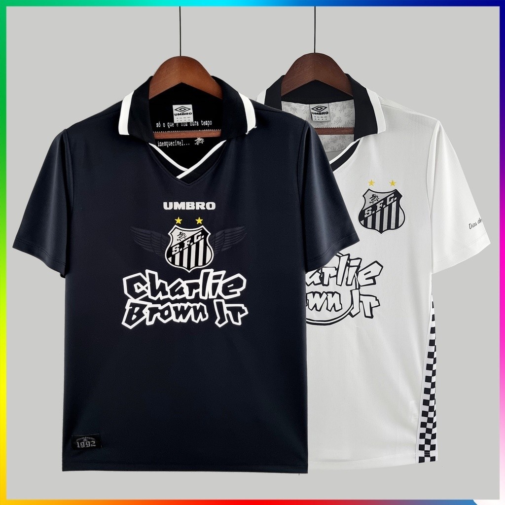 22/23 S-s Team Shirt Futebol Treino Terno Branco Preto STS