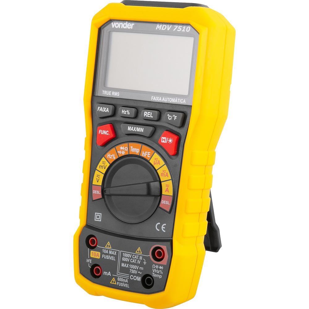 Multimetro Digital True-Rms Mdv7510 Vonder | Shopee Brasil