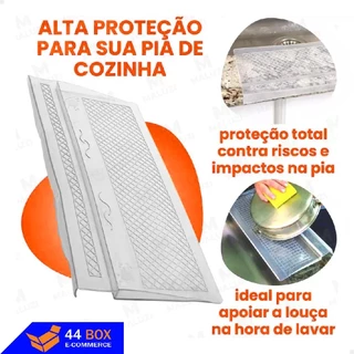 Protetor de Pia Silicone Resistente Anti Impacto Não Escorrega e Protege