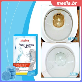 Pastilhas De Limpeza Sanitária 16 Desodorante Desincrustante Sanitário Forte Removedor De Manchas Efervescentes