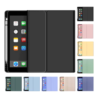 Capa Para Tablet Com Slot Para Caneta Para ipad 9/8/7/Air3/air5/air4/Pro couro + pc