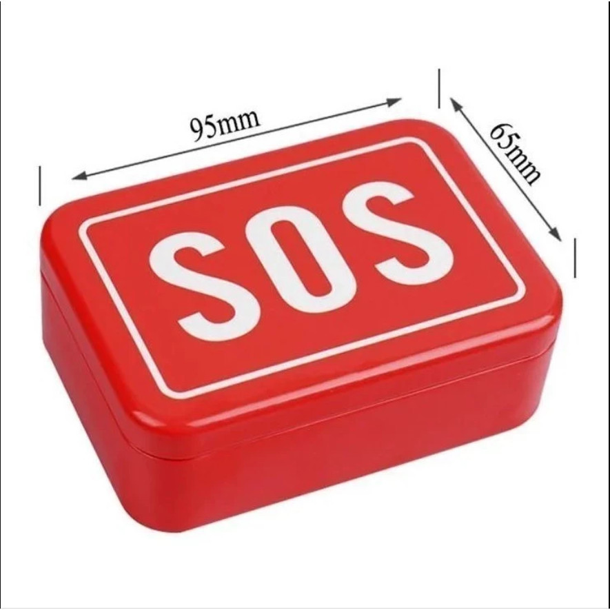 Kit Sobrevivência De Emergência Selva Escoteiro Emergência Camping Trilha EDC SOS 7 EM 1