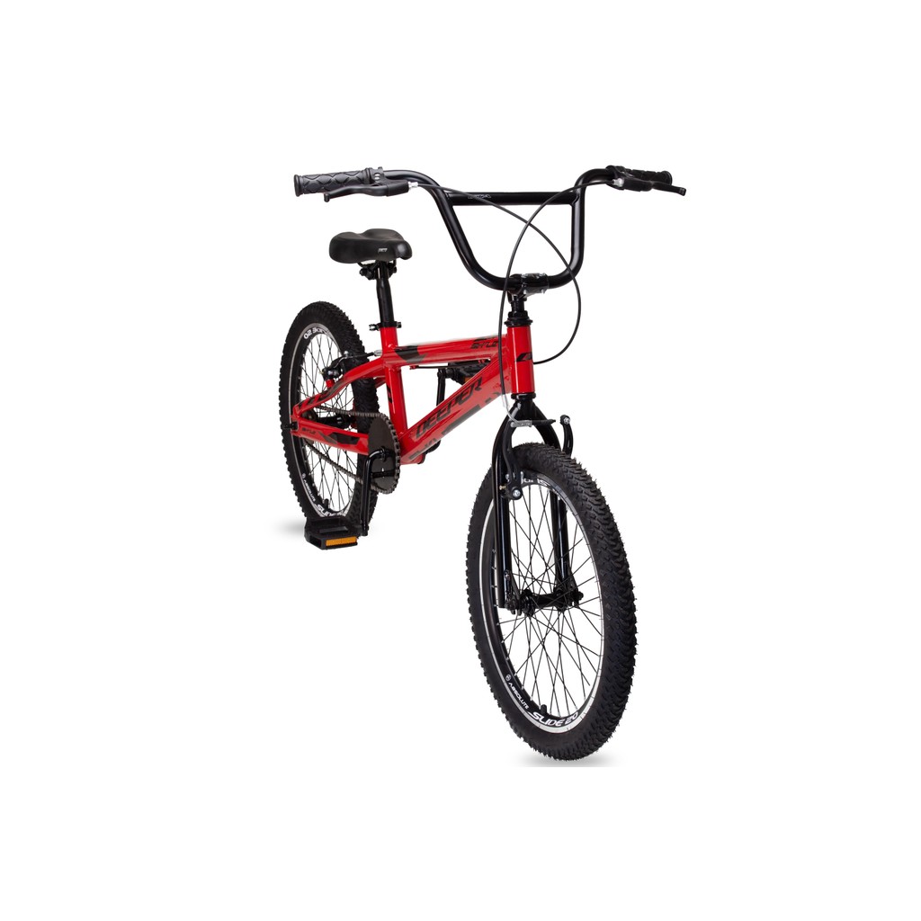 Bicicleta aro 20 alumínio Deeper Bmx style Vermelho | Shopee Brasil