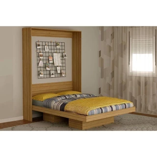 Cama Dobrável Multifuncional Articulada CM8016 Amêndoa - Tecno Mobili