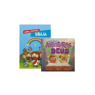 Devocional Minhas primeiras aventuras com Deus + Minha Primeira Bíblia | Vida em Oferta na Shopee