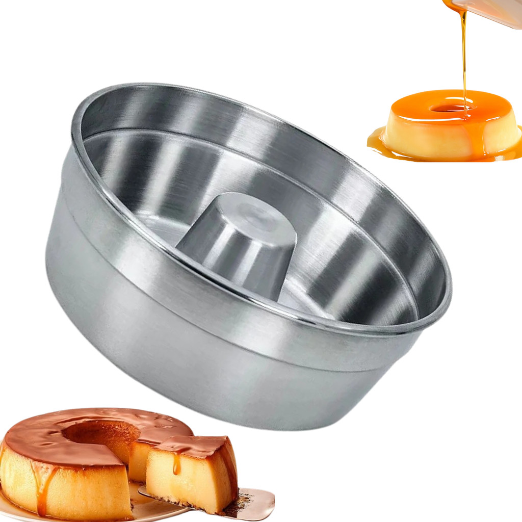 Forma Assadeira Para Bolo Pudim C/Tubo N21cm Forno Air Fryer