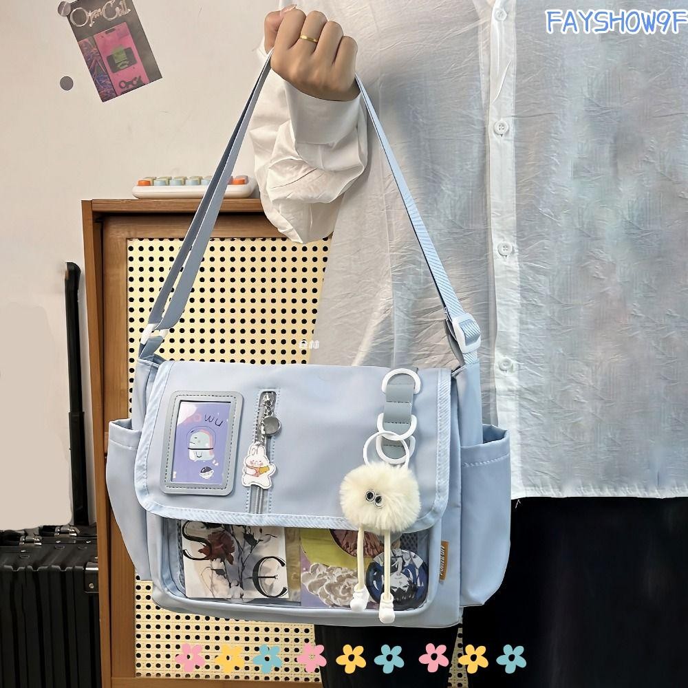 Bolsa Crossbody Transparente FAYSHOW , Impermeável Y2K JK Ita , Bolsas ...