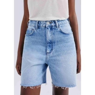 Bermuda Jeans Feminina Barra A Fio Hering