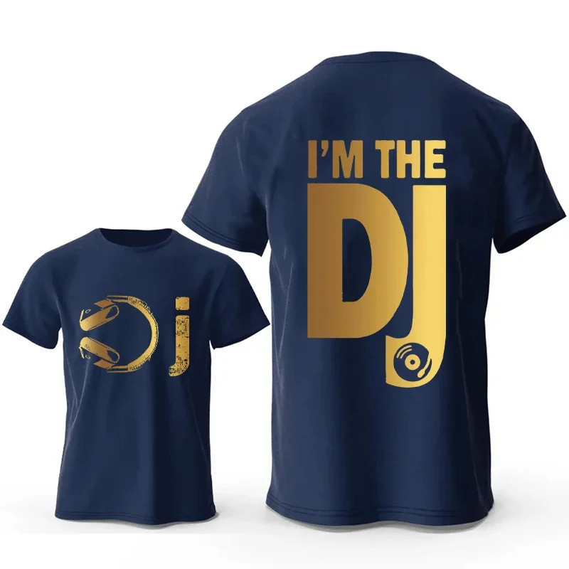 Dj Fone De Ouvido Impressão T Camiseta Mesa Gráfico Rua streetwear Manga Curta Gravação Música Presente Roupas